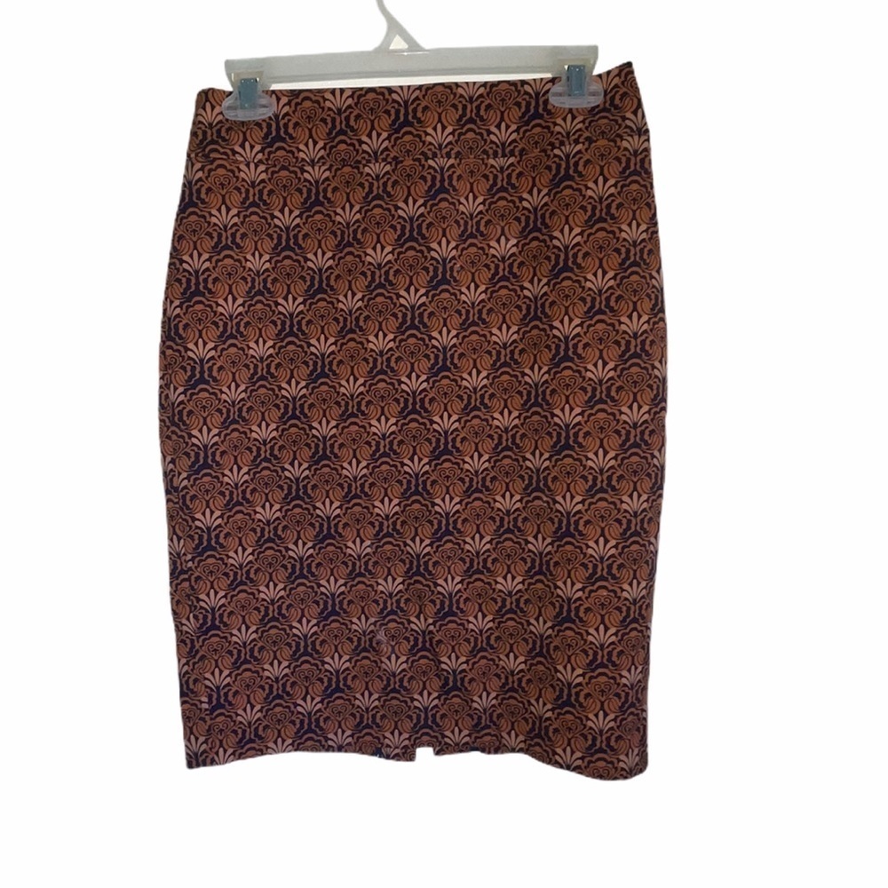 LOFT Print Pencil Skirt size 2 - Picture 2 of 8